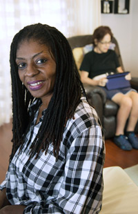 Real Value Care Client and her Caregiver