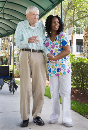 Real Value Care Client and his Caregiver